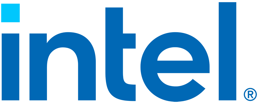 Intel logo.